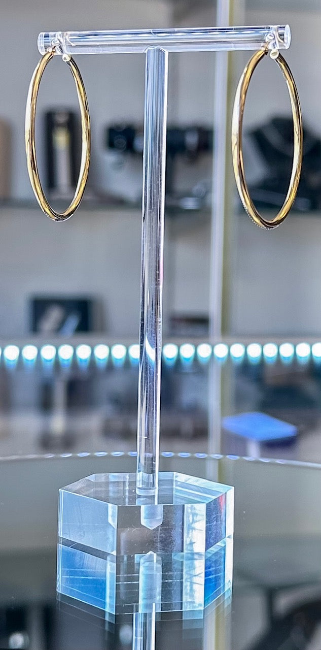 10K Yellow Gold Hoop Earrings