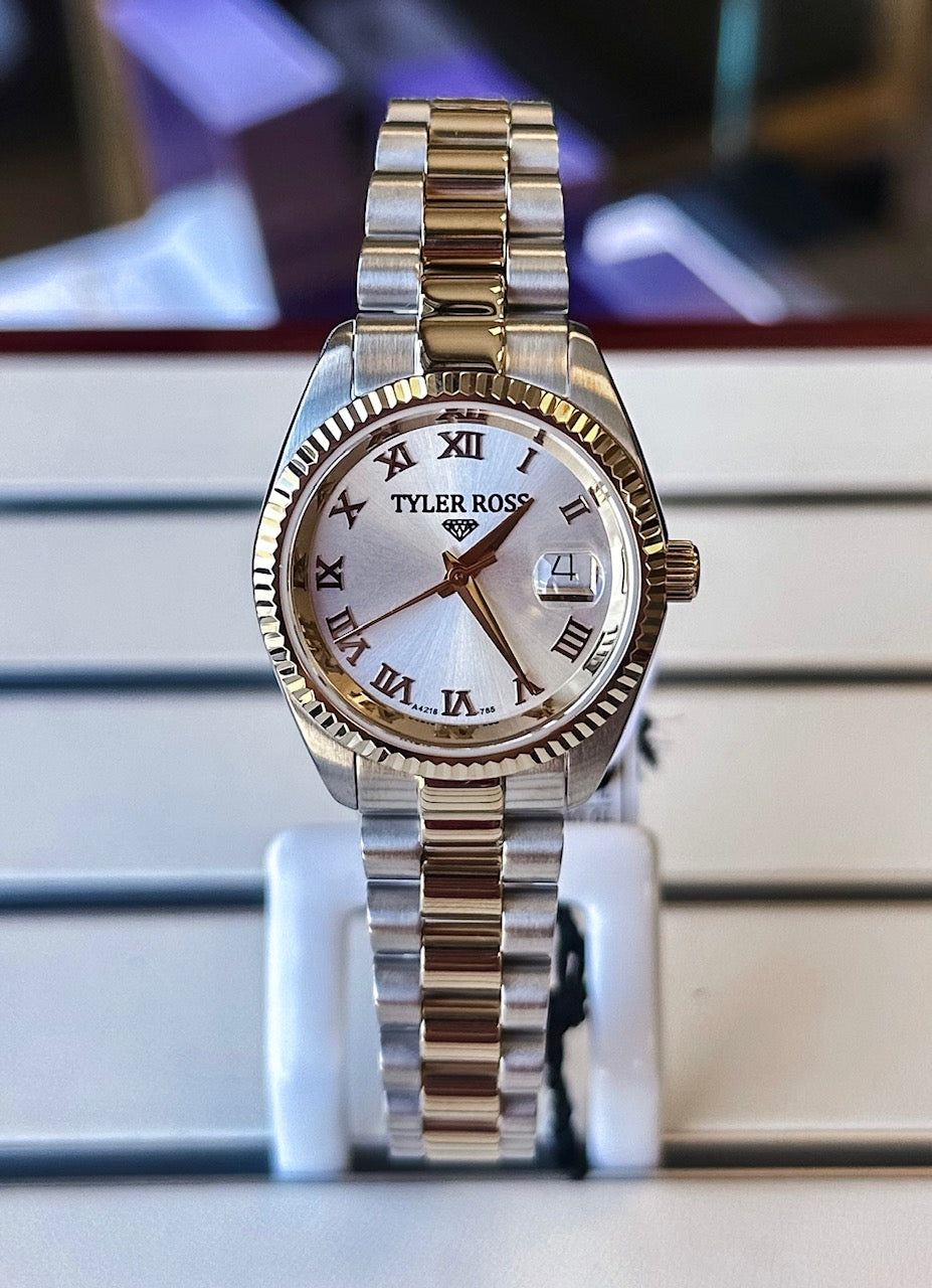 Tyler Ross Swiss Quartz Ladies Two-Tone Watch