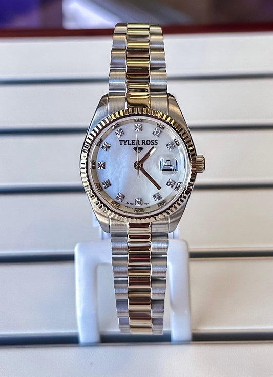 Tyler Ross Swiss Quartz Ladies Two-Tone Watch