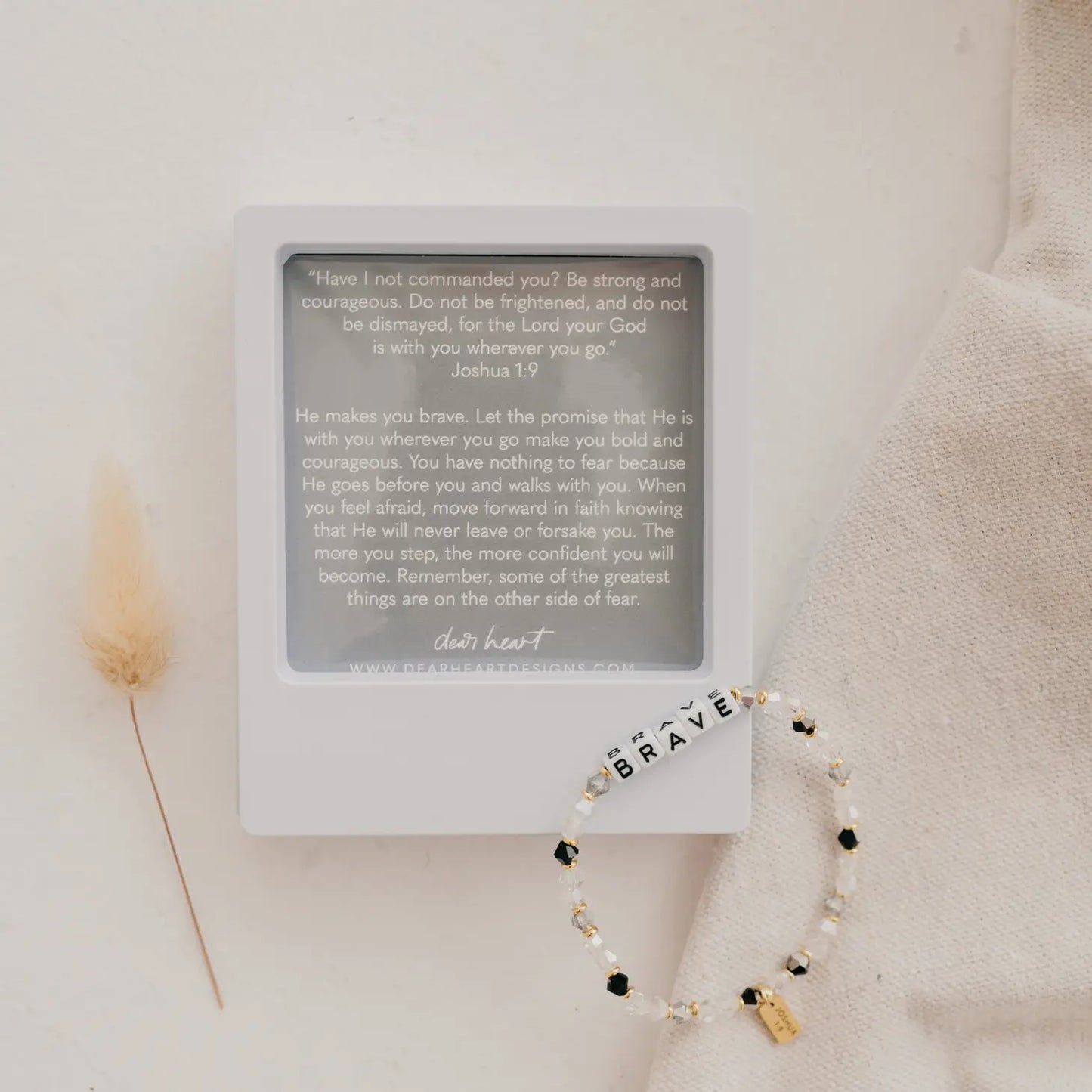 Brave Scripture Bracelet