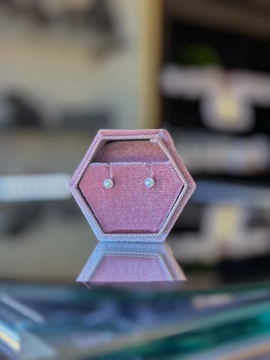 Sterling Silver Children's Freshwater Pearl Earrings