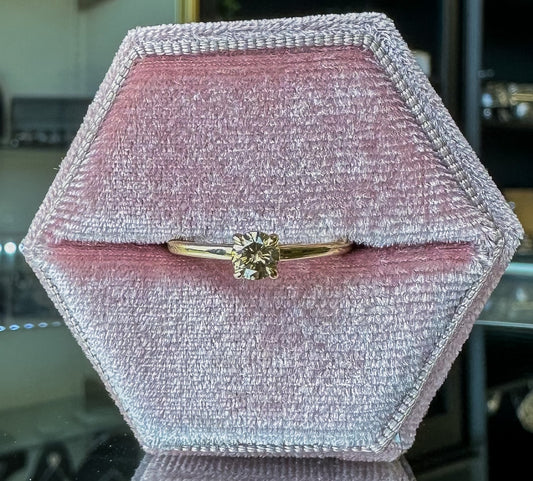 10K Yellow Gold Chocolate Diamond Ring