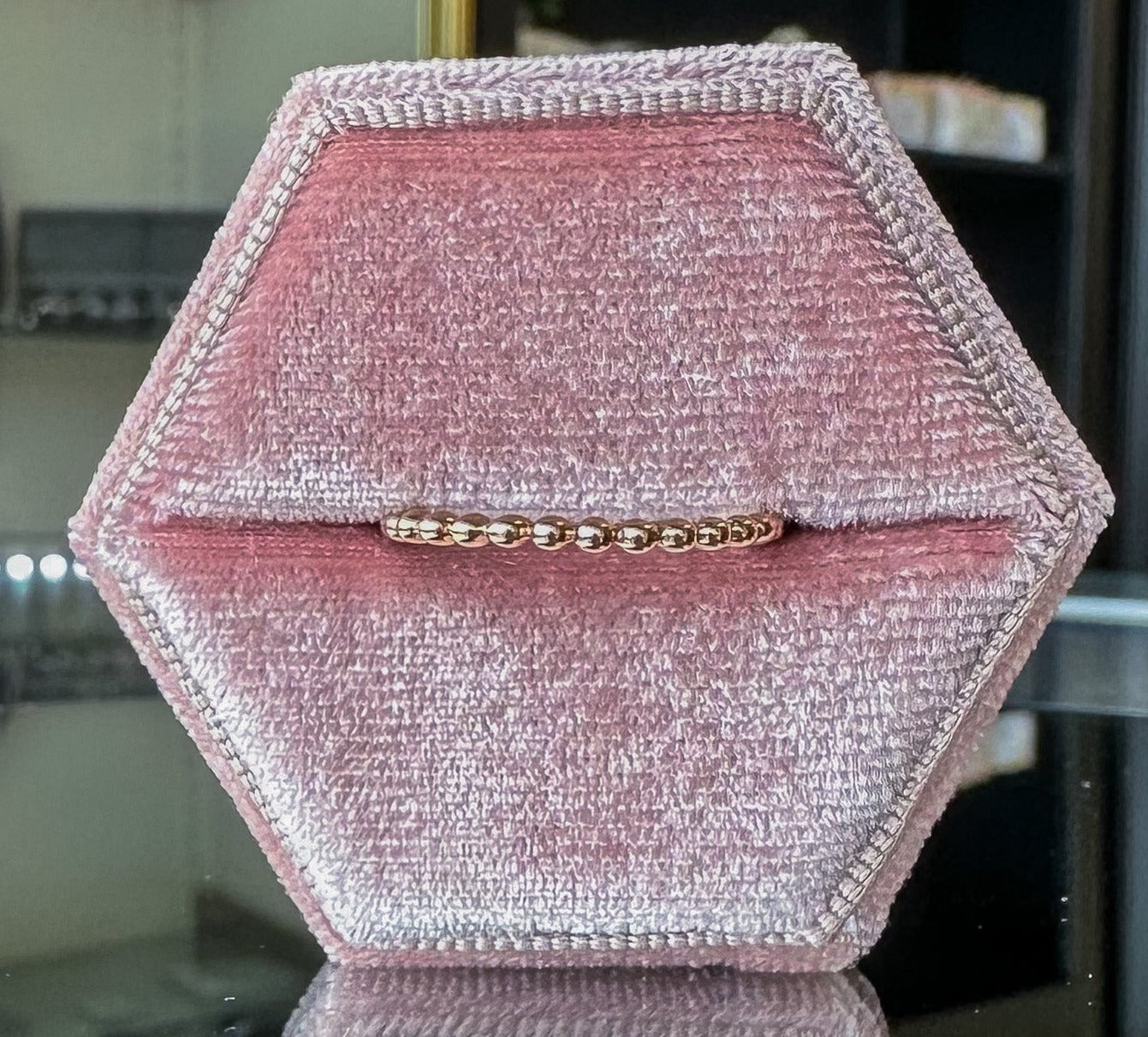 10K Rose Gold Beaded Ring – Tyler Ross Jewelers