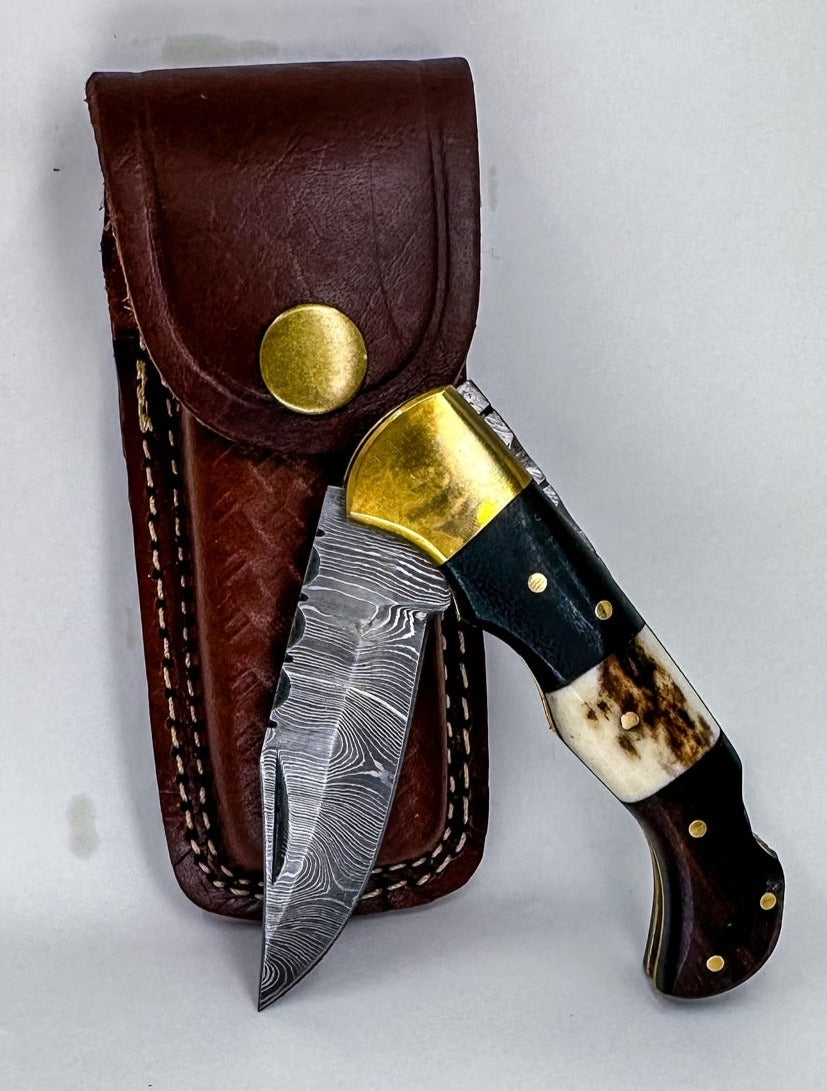 Rosewood Folding Pocket Knife