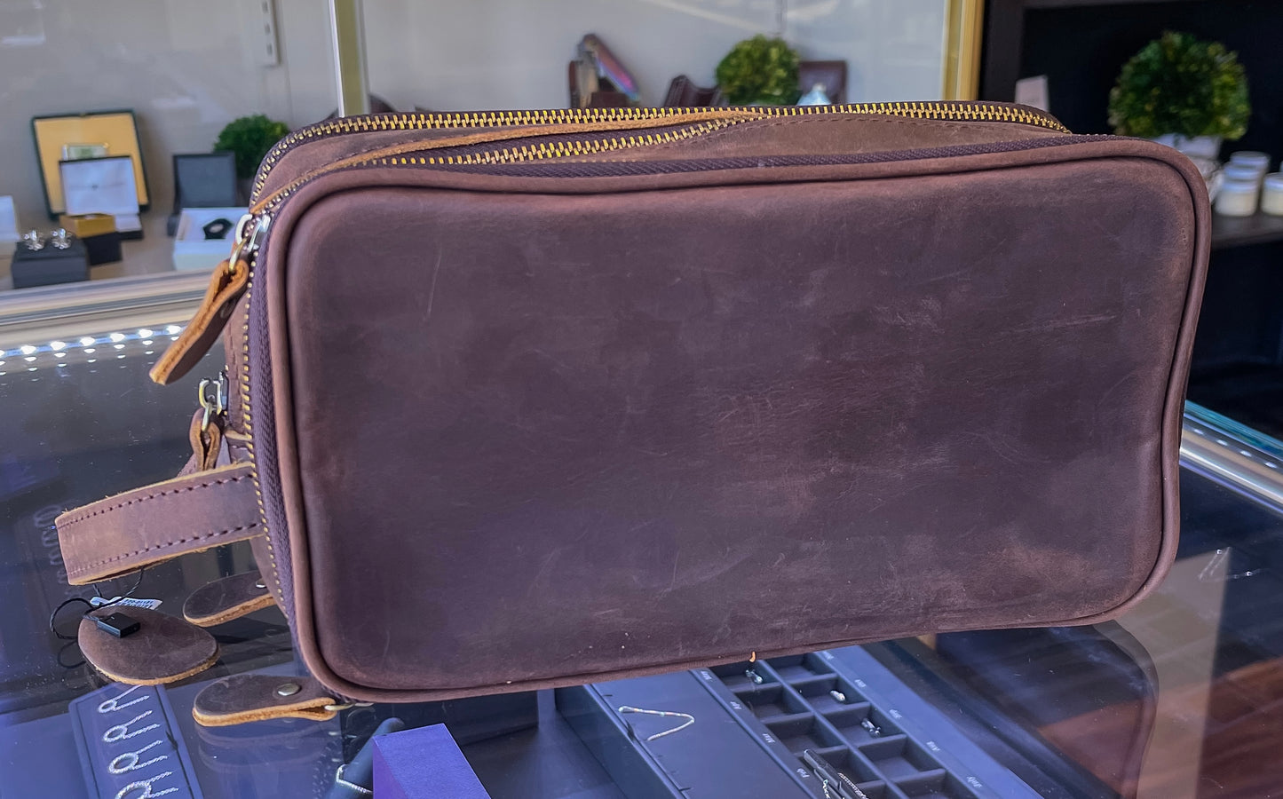 Leather Toiletry Bag