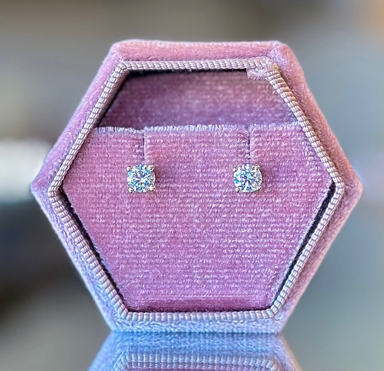 14K Yellow Gold LAB-GROWN Round Diamond Studs