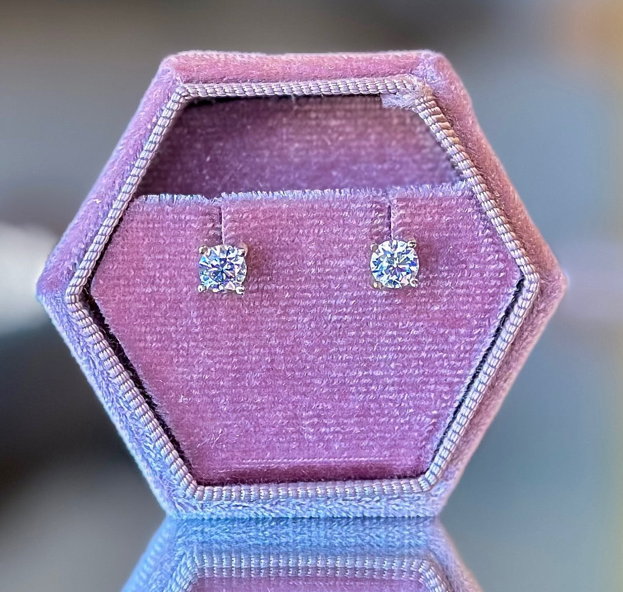 14K Yellow Gold LAB-GROWN Round Diamond Studs