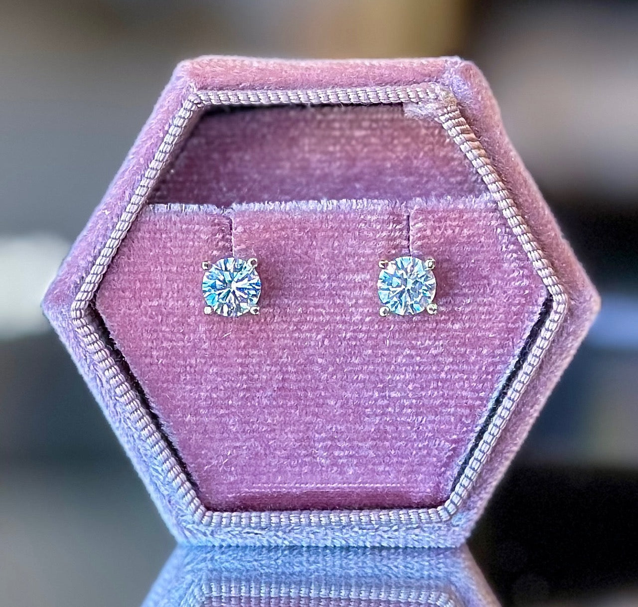 14K Yellow Gold LAB-GROWN Round Diamond Studs